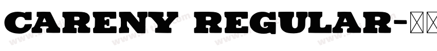 Careny Regular字体转换
